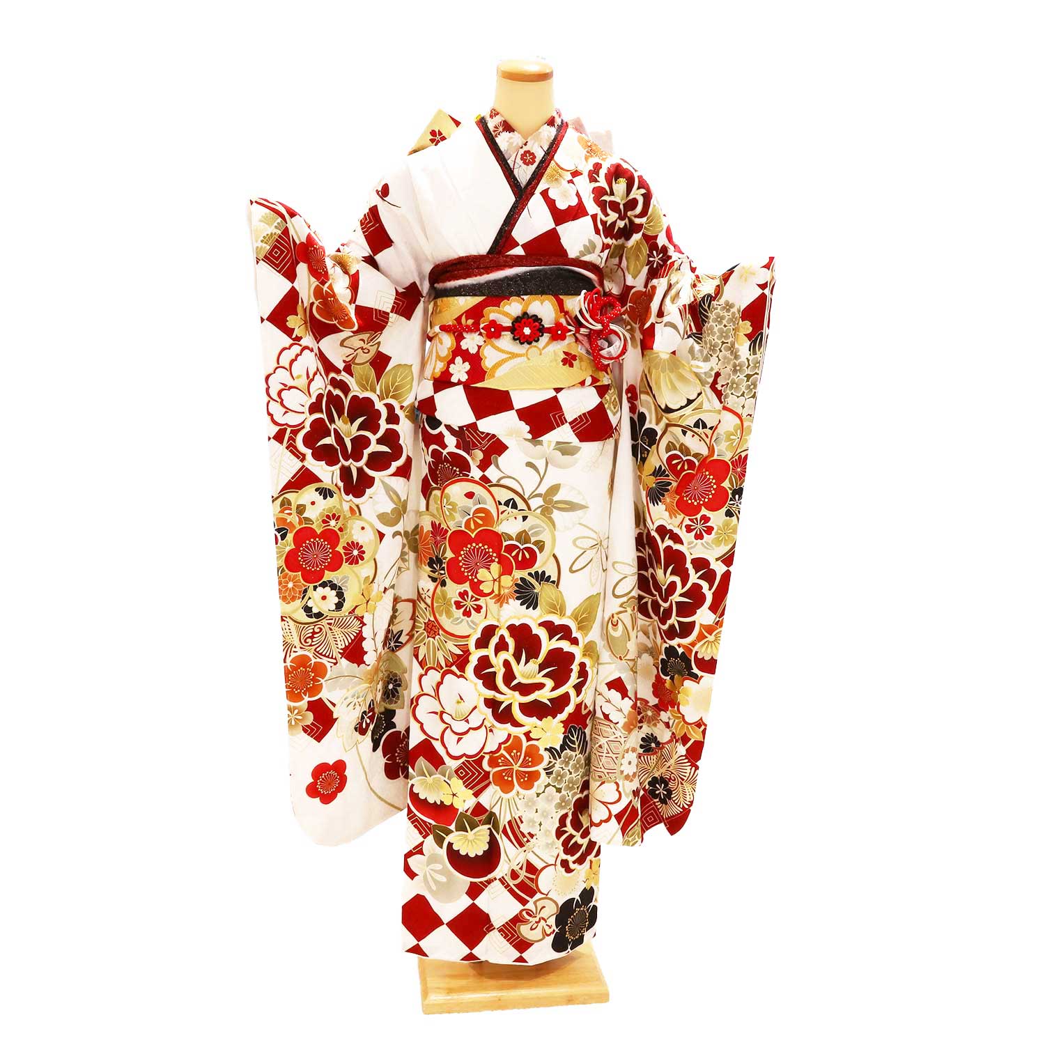 振袖　白（レンタル）